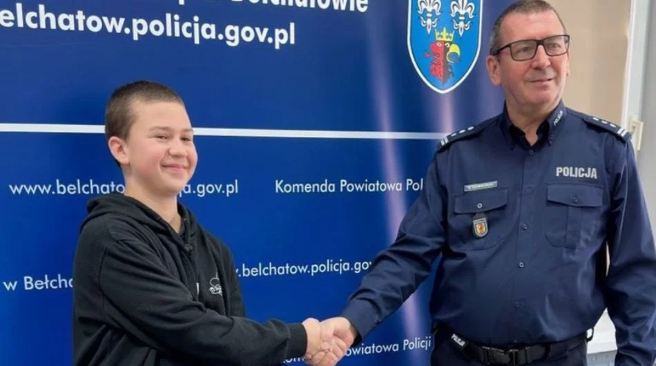 Chłopiec uratował mężczyźnie życie. 13-letni bohater został nagrodzony [FOTO] - Zdjęcie główne