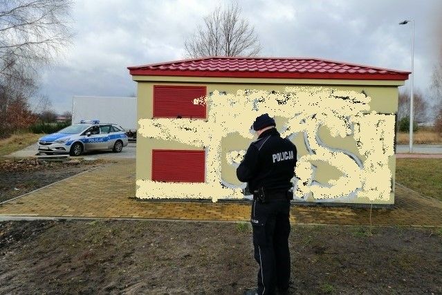 "Kibic-artysta" z Kleszczowa w rękach policji. Za nielegalne malowidła grozi mu nawet 5 lat odsiadki - Zdjęcie główne