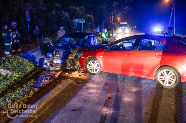 Wypadek na trasie Bełchatów - Zelów. Cztery osoby ranne, w tym dziecko [FOTO] - Zdjęcie główne