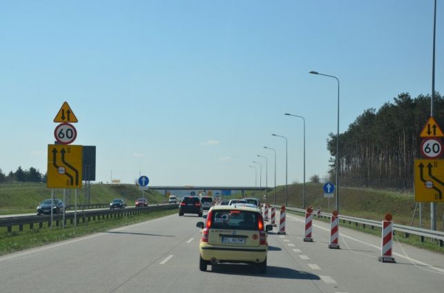 Nowa organizacja na A1 już obowiązuje. Są korki? [FOTO] - Zdjęcie główne