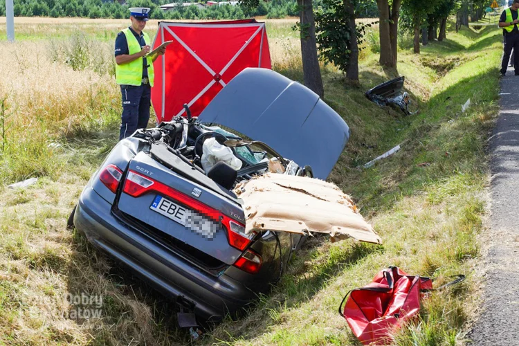 Wypadek w Łódzkiem. Jeden z kierowców nie przeżył [zdjęcia] - Zdjęcie główne