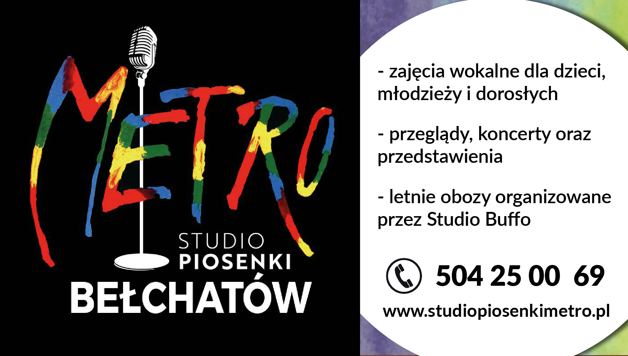 Trwa nabór do Studio Piosenki Metro w Bełchatowie! - Zdjęcie główne