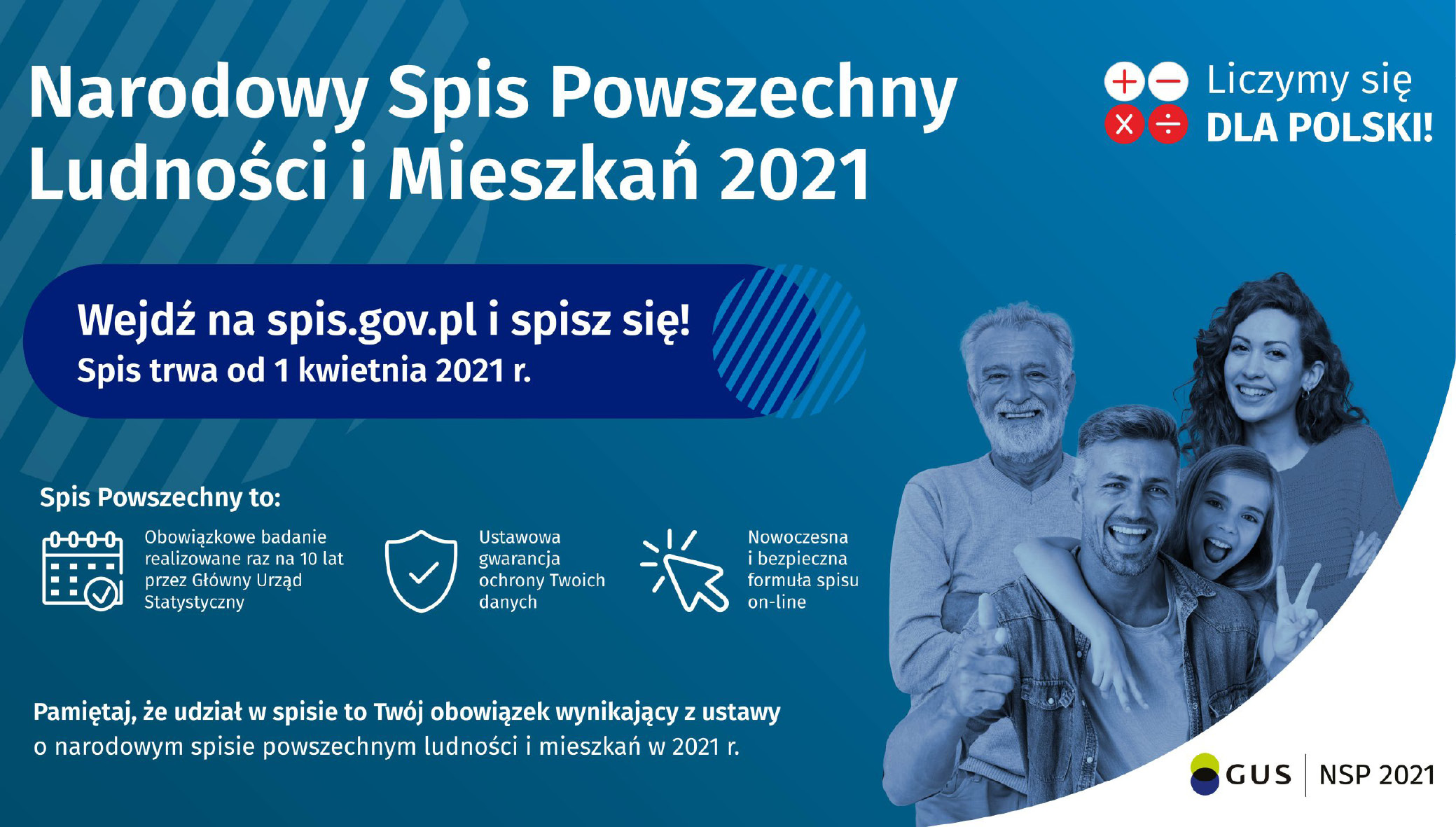 1 kwietnia rozpoczął się  Narodowy Spis Powszechny Ludności i Mieszkań 2021 - Zdjęcie główne