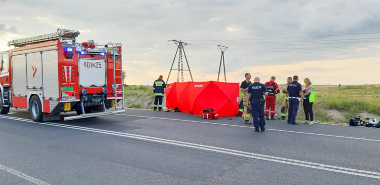 Tragedia na drodze w Kleszczowie. Nie żyje 20-letni motocyklista [FOTO] - Zdjęcie główne