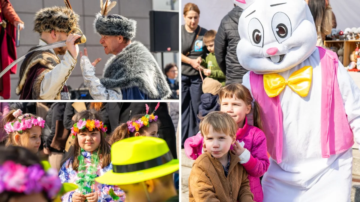Piknik Wielkanocny w centrum miasta. Walki na szable, dojenie krowy i nie tylko[FOTO]