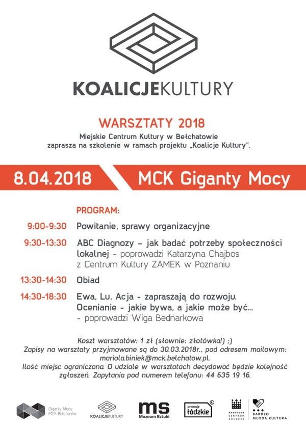 Szkolenie w ramach programu „Koalicje Kultury” - ZAPISY - Zdjęcie główne