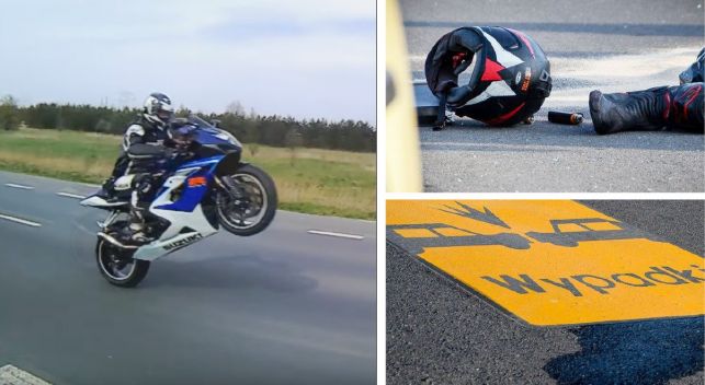 Prędkość, akrobacje, adrenalina. Motocykliści z całej Polski kochają drogę pod Kleszczowem. To tu ostatnio zginął 25-latek - Zdjęcie główne