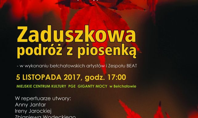 Znane, ulubione piosenki w ramach koncertu 'Zaduszkowa podróż z piosenką' - Zdjęcie główne