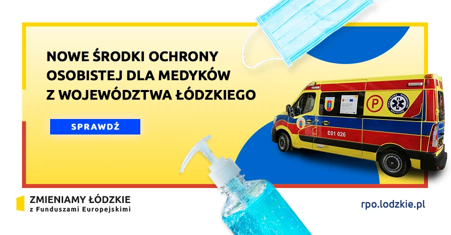 Nowe środki ochrony osobistej dla łódzkich medyków - Zdjęcie główne