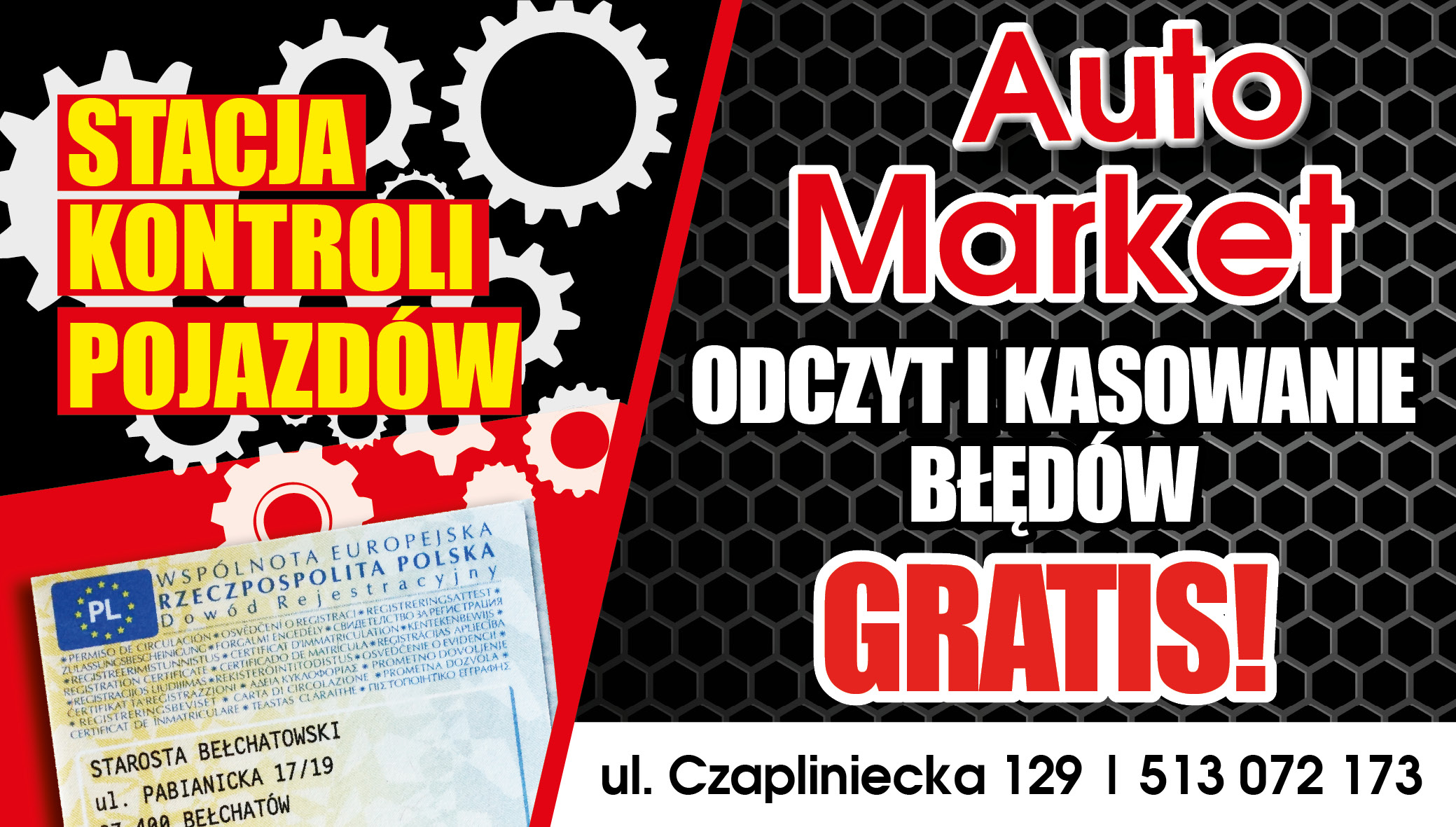 Auto Market zaprasza na przegląd auta. Odczyt i kasowanie błędów GRATIS! - Zdjęcie główne