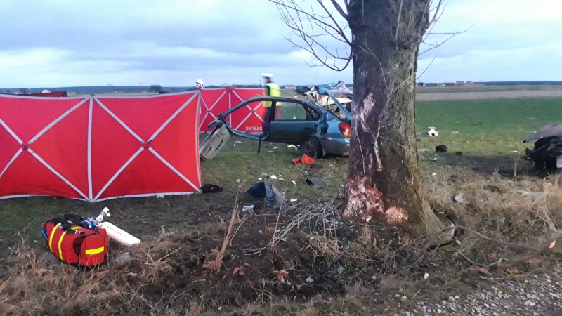 Śmiertelny wypadek w gm. Sulejów - zginęła matka i niemowlę