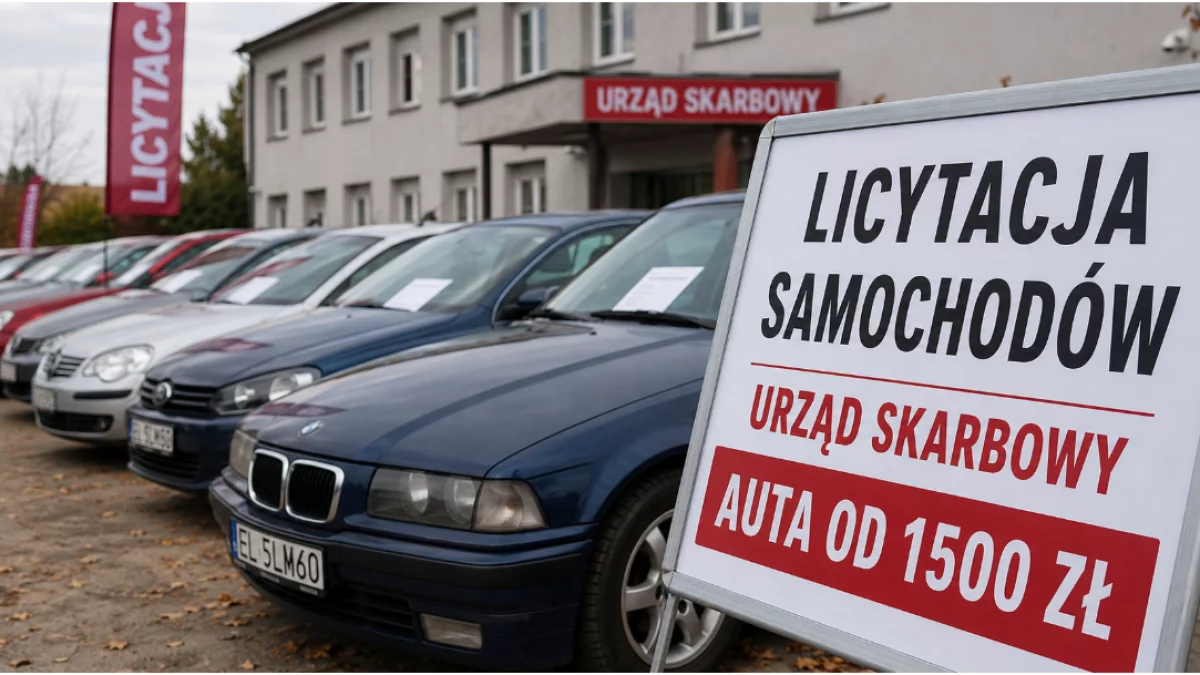 Skarbówka w Łódzkiem licytuje samochody. BMW za 1500 zł, Ford za 3000 zł, ale to nie koniec