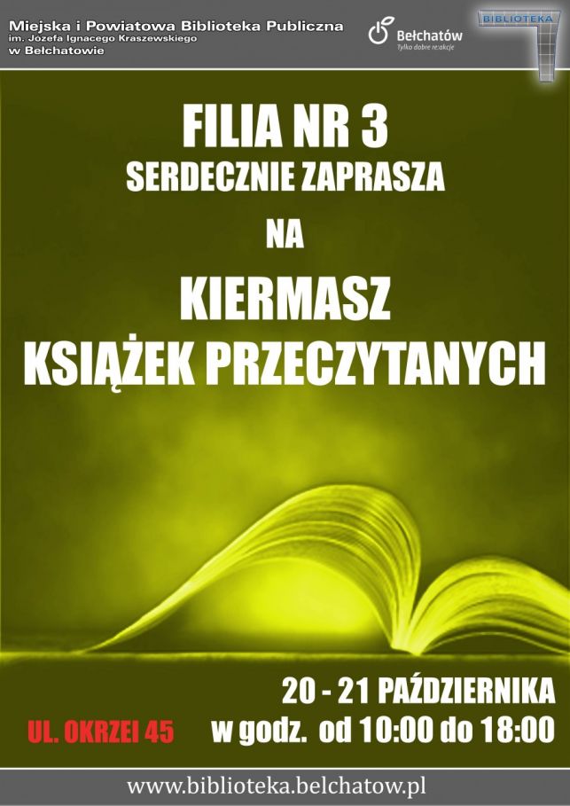 Kiermasz Książek Przeczytanych w Filii nr 3  - Zdjęcie główne