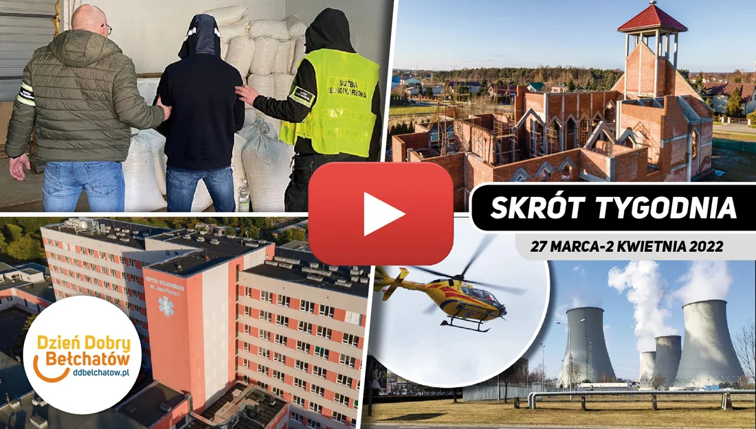 [VIDEO SKRÓT] W odcinku m.in. o  koszmarnym wypadku w elektrowni, budowie nowego kościoła, nalocie służb na posesję w Bełchatowie i inne - Zdjęcie główne