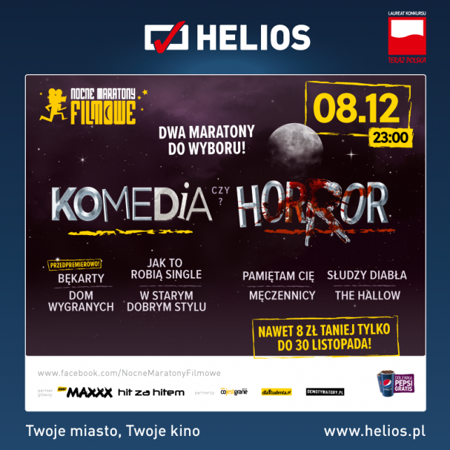 Komedia czy Horror? Podwójny Maraton w kinach Helios! - Zdjęcie główne