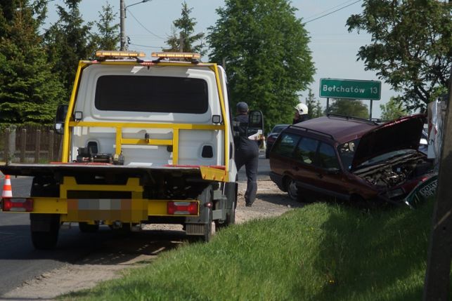 Wypadek pod Zelowem. Wszystkie służby na miejscu [FOTO] - Zdjęcie główne