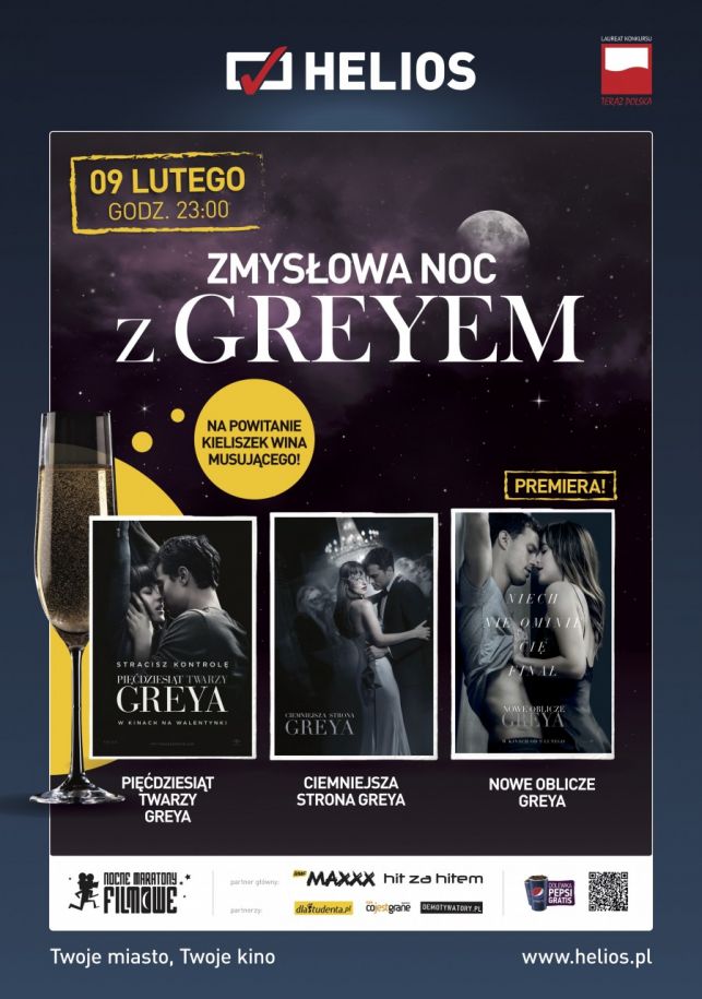 Zmysłowa noc z Greyem w kinach Helios! - Zdjęcie główne