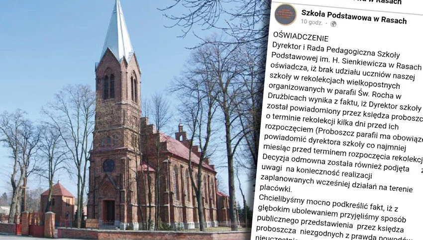 Dyrektor twierdzi, że proboszcz hejtuje szkołę. Dziwny spór o rekolekcje - Zdjęcie główne