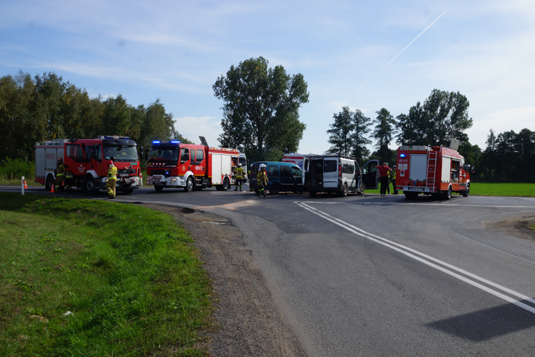 Zderzenie dwóch samochodów w Grudnej. Ut