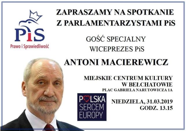 Antoni Macierewicz i Witold Waszczykowski spotkają się z bełchatowianami - Zdjęcie główne