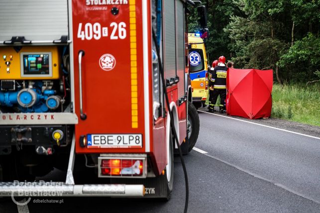 Śmiertelny wypadek pod Bełchatowem  [FOTO] - Zdjęcie główne