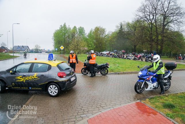 Mokre rozpoczęcie sezonu motocyklowego w Bełchatowie  [FOTO] - Zdjęcie główne