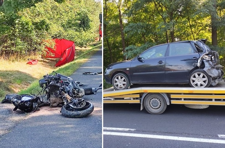 Śmiertelny wypadek motocyklisty w gminie Rusiec. Co ustaliła policja?  - Zdjęcie główne