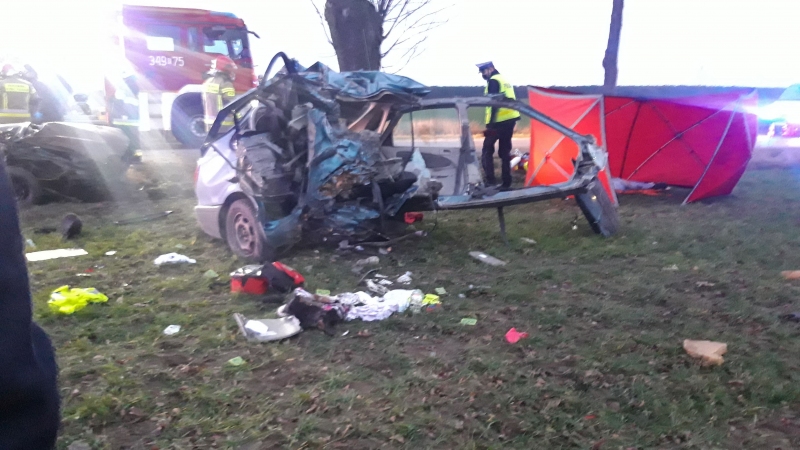 Śmiertelny wypadek w gm. Sulejów - zginęła matka i niemowlę