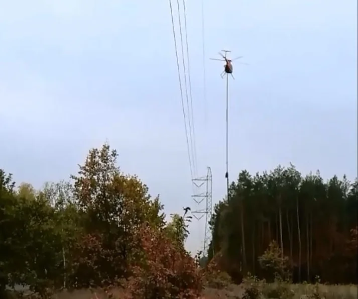 PGE wysyła nad Bełchatów i okolice helikopter z... piłą. O co chodzi?  - Zdjęcie główne