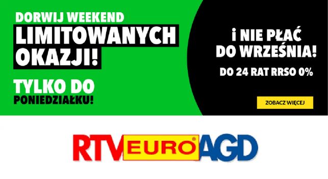 Kolejne produkty trafiły na nocną promocję RTV EURO AGD. Warto zajrzeć! - Zdjęcie główne