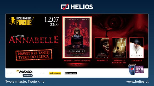 Nocny Maraton Horrorów w HELIOS Bełchaów - Zdjęcie główne