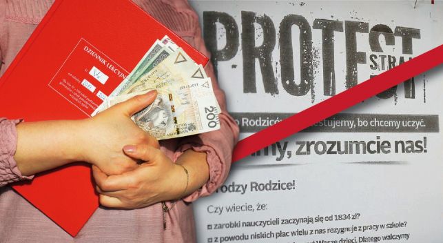 Ciemna strona strajku. Nauczyciele będą musieli oddać pieniądze. Prezydent Bełchatowa zgadza się na raty [VIDEO] - Zdjęcie główne