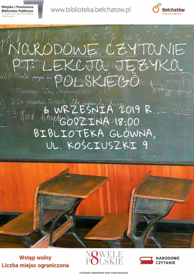 NARODOWE CZYTANIE 2019 - Zdjęcie główne