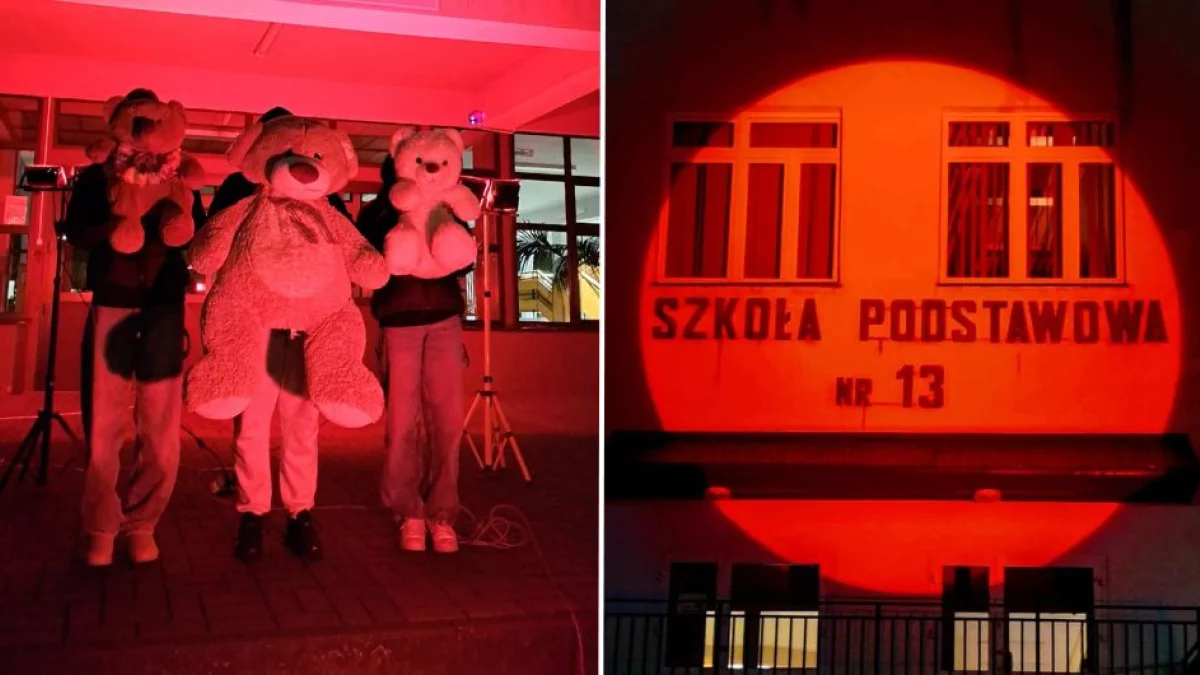 Budynki świeciły się na czerwono. Tak wyglądała ogólnopolska akcja w naszym mieście [FOTO] - Zdjęcie główne