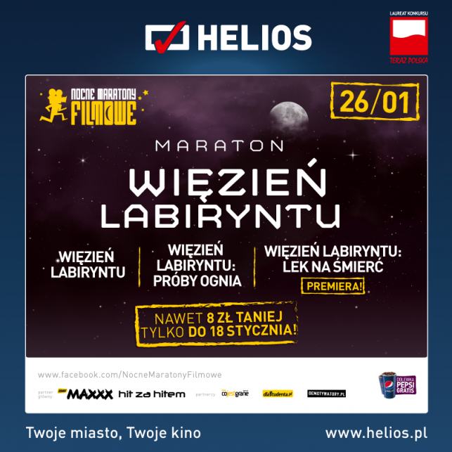 Maraton Więzień labiryntu w kinach Helios! - Zdjęcie główne