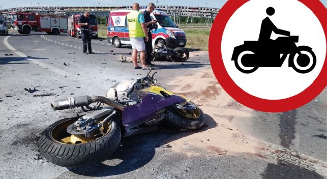 Zakażą jeździć motocyklom po obwodnicy Kleszczowa. Zapobiegnie to kolejnym tragediom? - Zdjęcie główne