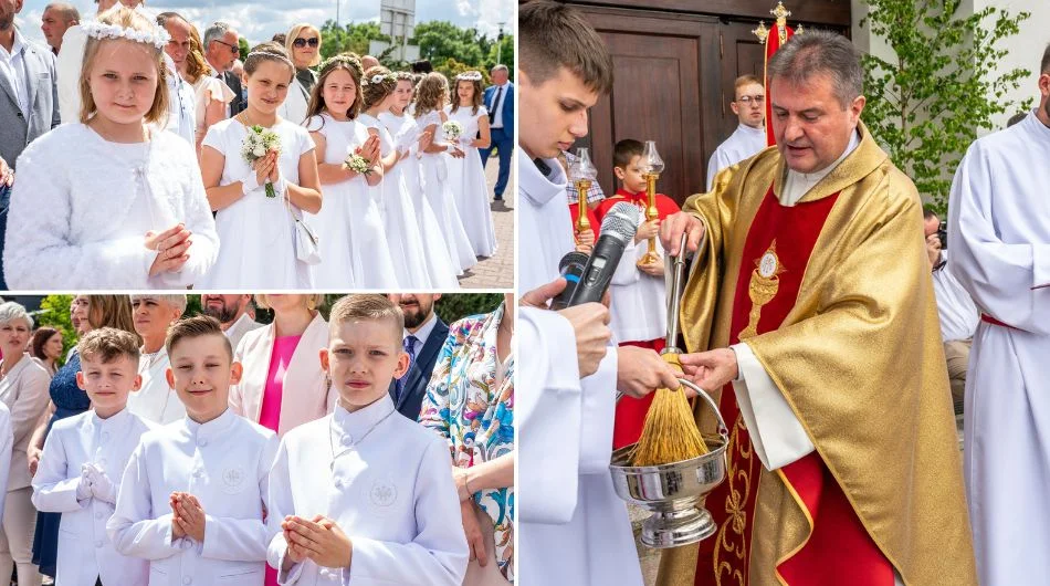 Pierwsza Komunia Święta na osiedlu Dolnośląskim. Sakrament przyjęły dzieci z SP nr 9 [FOTO] - Zdjęcie główne