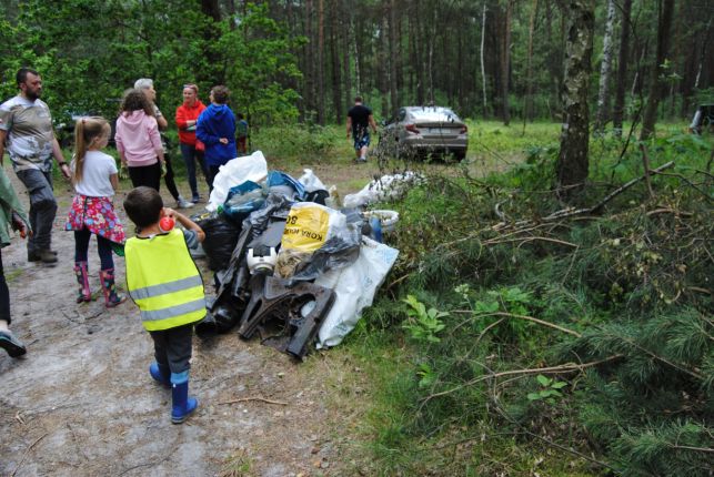 Od zdechłej kury w reklamówce po lodówki i telewizory. Co jeszcze znaleźli w bełchatowskich lasach - Zdjęcie główne