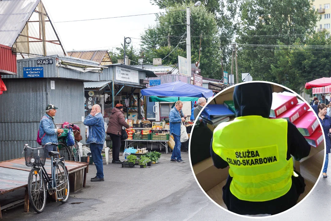 Akcja służb na bełchatowskim targowisku. Co znaleziono u handlujących na stoiskach? [FOTO][VIDEO] - Zdjęcie główne