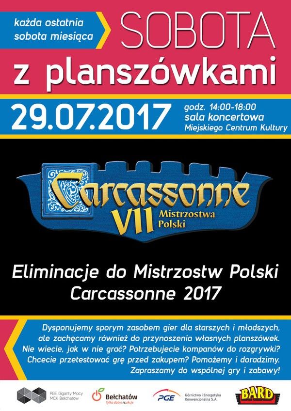 Bełchatowskie Eliminacje do Mistrzostw Polski w grę Carcassonne - Zdjęcie główne