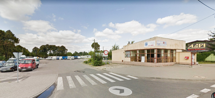 Stary dworzec autobusowy w Bełchatowie. Dziś stoi tam supermarket