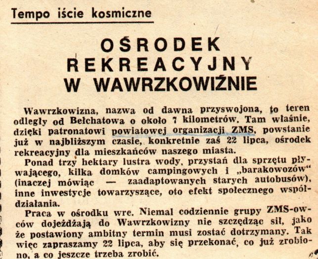 To już 46 lat od otwarcia Wawrzkowizny. Zobaczcie jak powstawało to miejsce [FOTO] - Zdjęcie główne