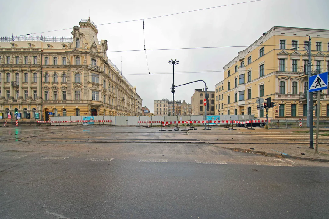 Skrzyżowanie al. Kościuszki i ul. Zielonej do zamknięcia