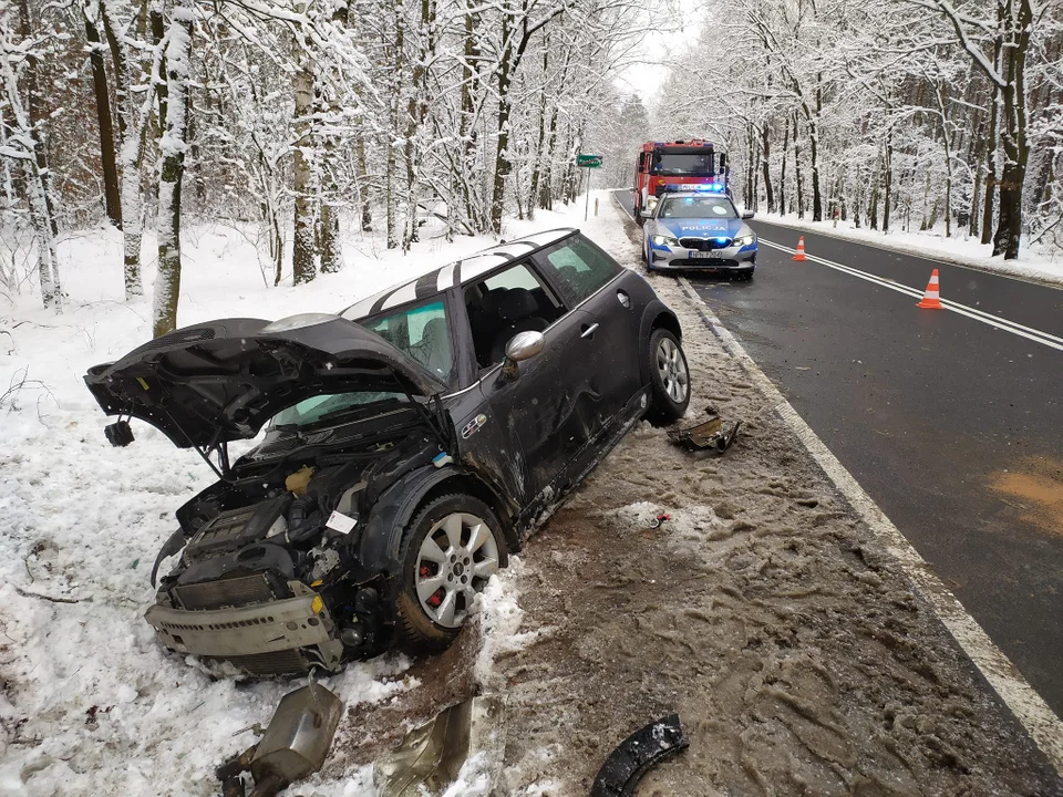 Stracił panowanie nad pojazdem. 23-latek wjechał do rowu [ZDJĘCIA] - Zdjęcie główne