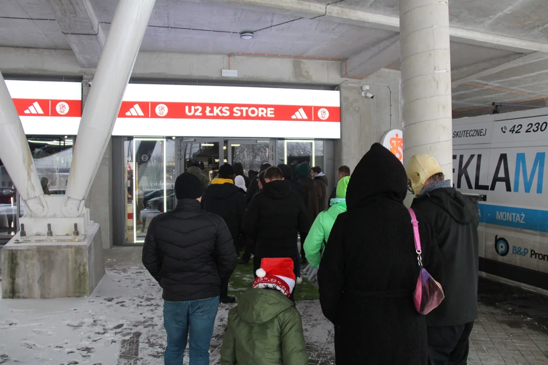 Otwarcie sklepu ŁKS na stadionie Króla w Łodzi