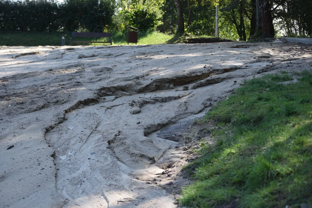 Plaża na Malince w naprawie