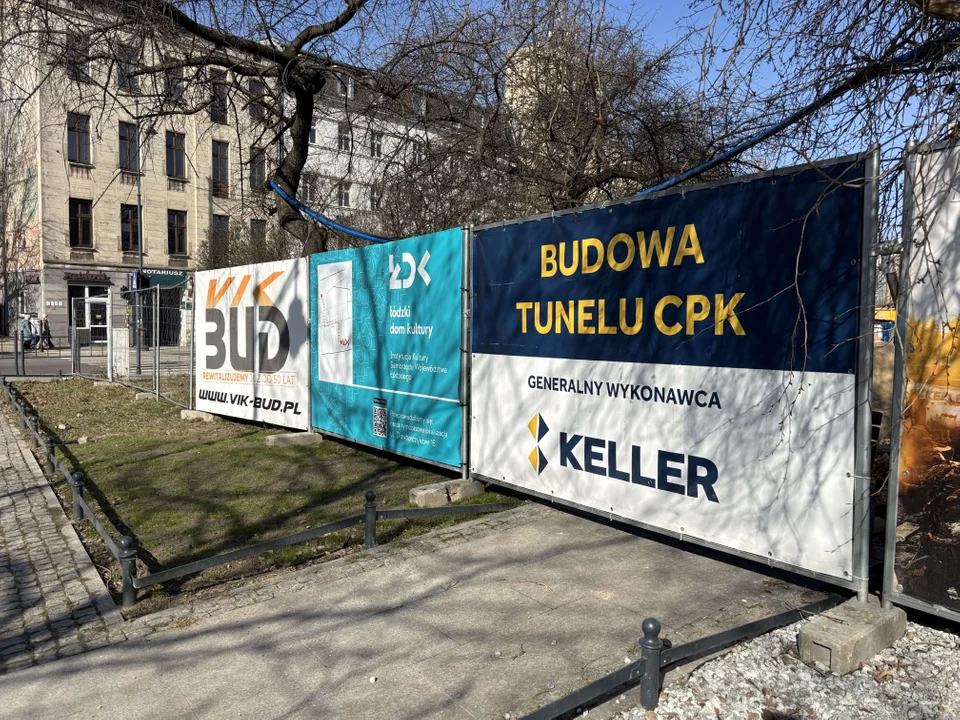 Budowa tunelu Kolei Dużych Prędkości w Łodzi - stan na marzec 2025 r.