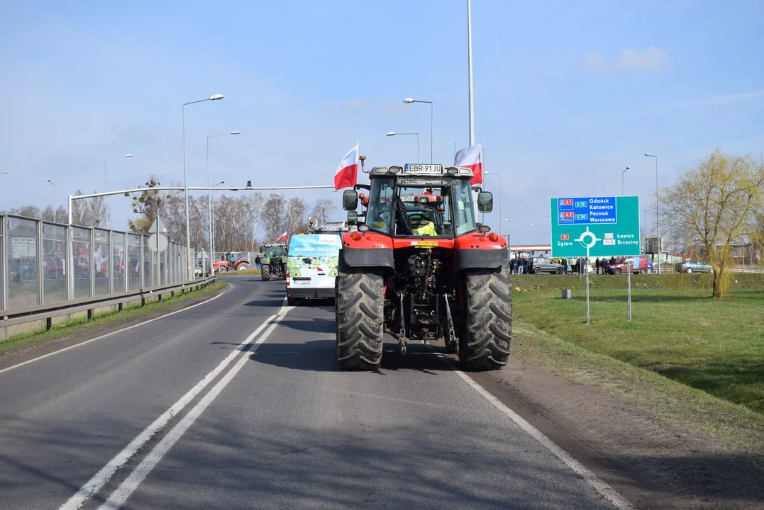 Protest rolników w Łódzkiem