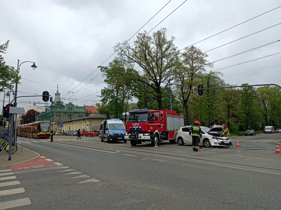 Wypadek na ulicy Piotrkowskiej