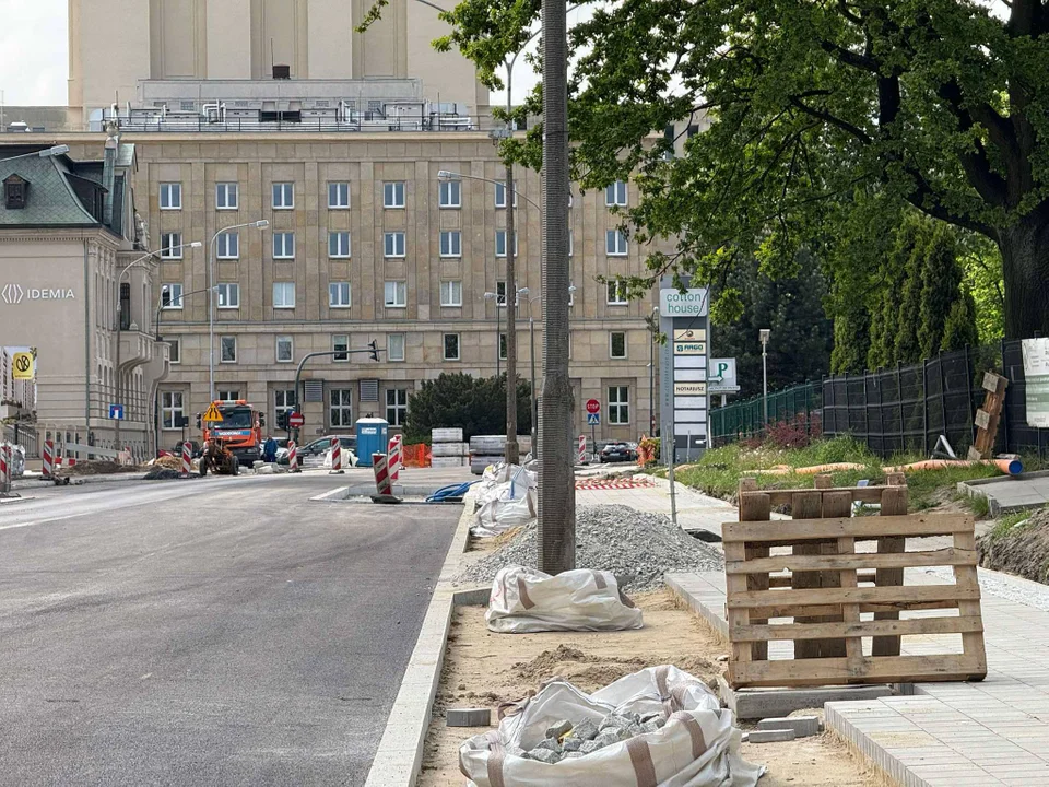Remont ul. Sterlinga w Łodzi, 9 maja 2025 r.